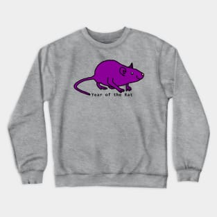 Year of the Rat - Purple Crewneck Sweatshirt